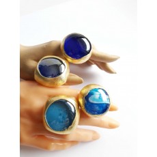 Statement Ring, Deep Blue Ring,
